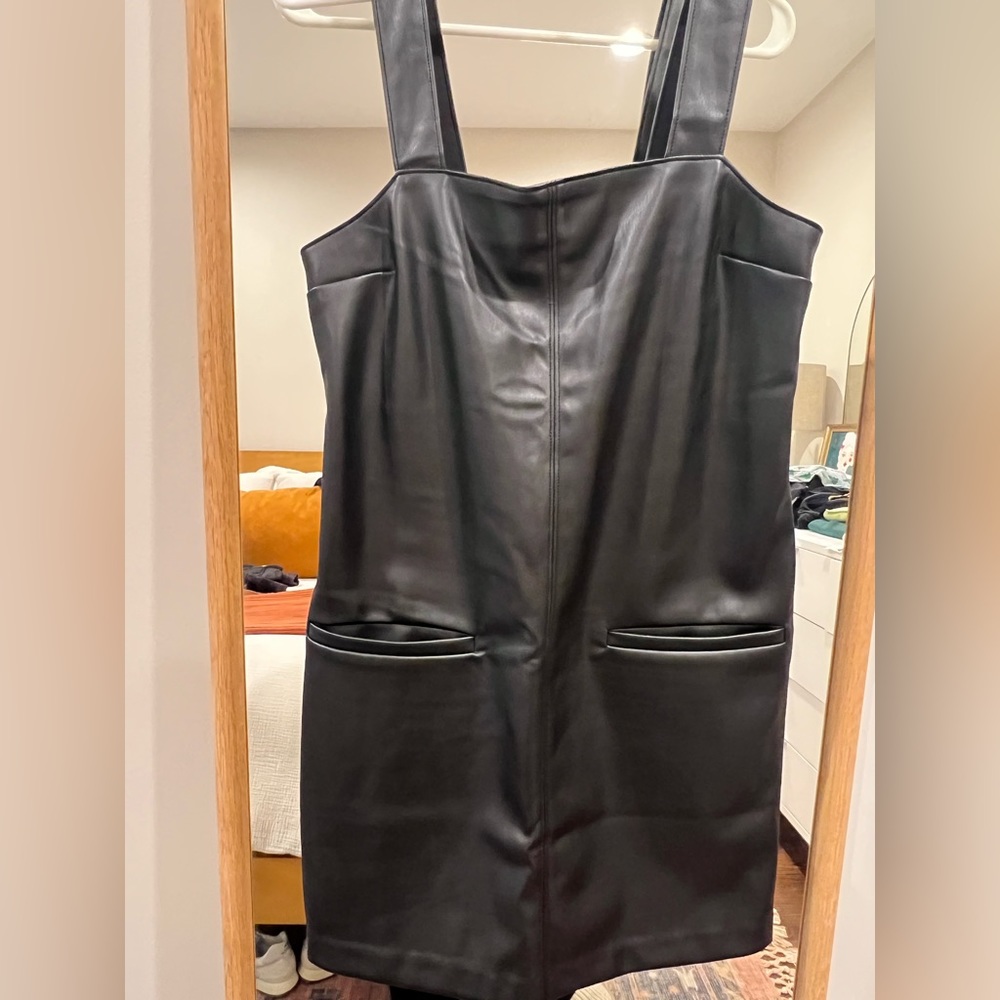 NWT Abercrombie & Fitch Faux Leather Dress XS